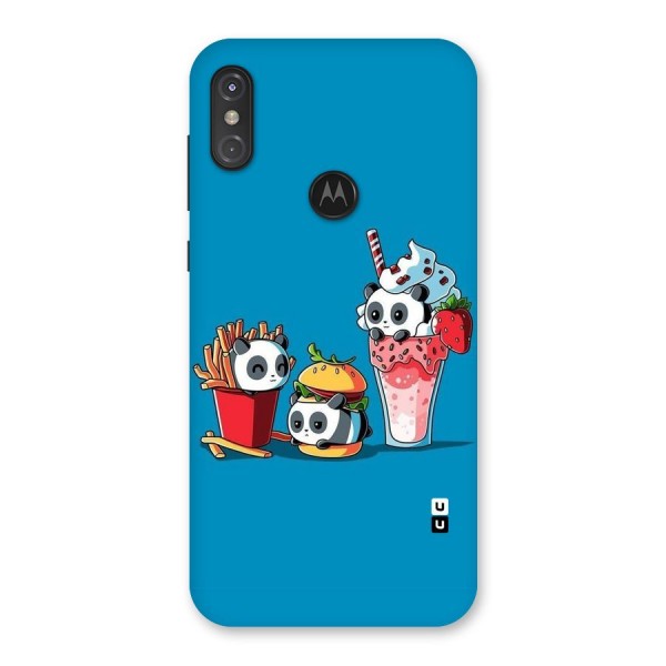 Panda Lazy Back Case for Motorola One Power