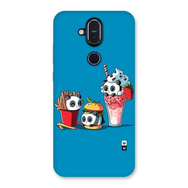 Panda Lazy Back Case for Nokia 8.1