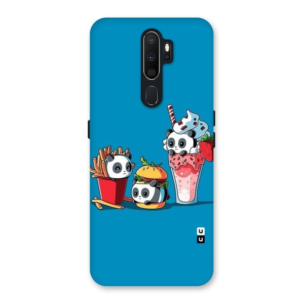 Panda Lazy Back Case for Oppo A5 (2020)