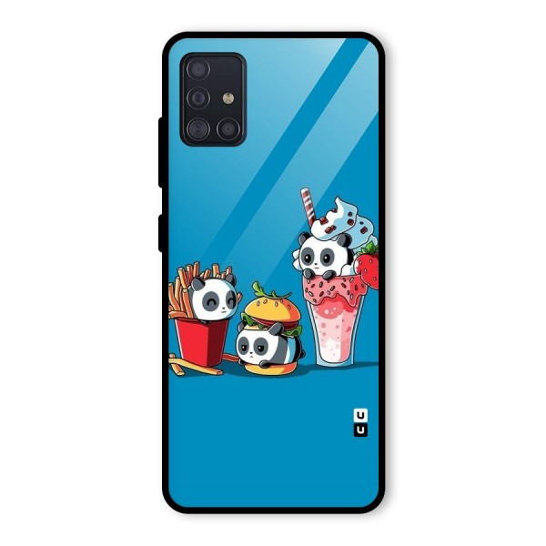 Panda Lazy Glass Back Case for Galaxy A51