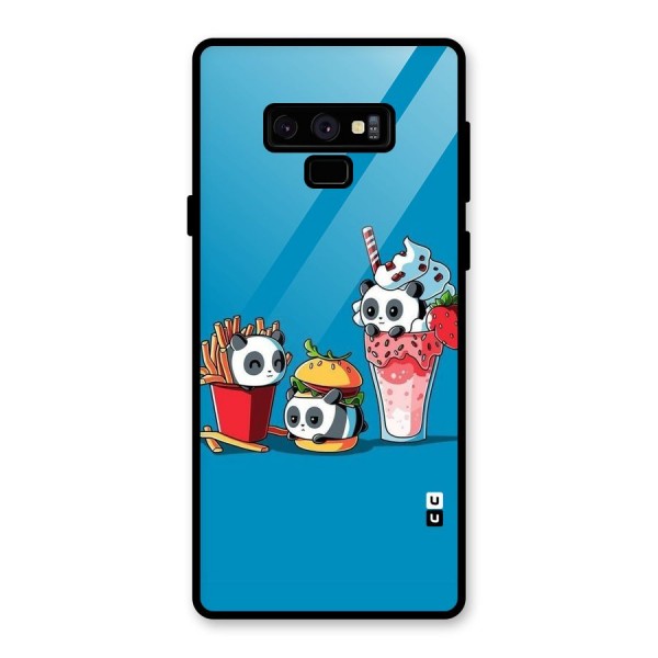 Panda Lazy Glass Back Case for Galaxy Note 9