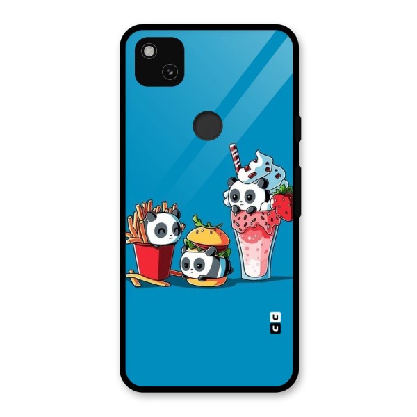 Panda Lazy Glass Back Case for Google Pixel 4a