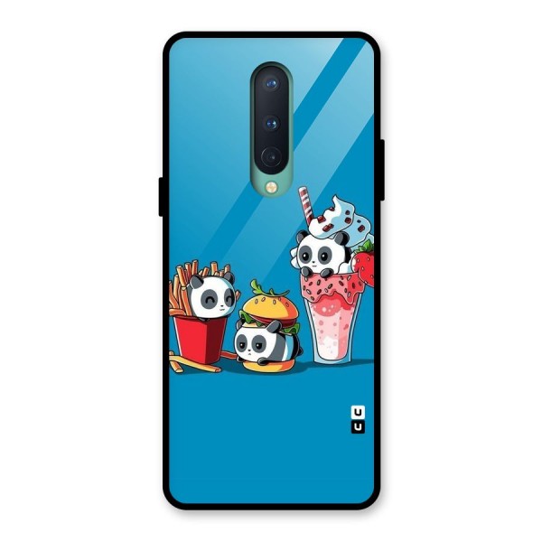 Panda Lazy Glass Back Case for OnePlus 8