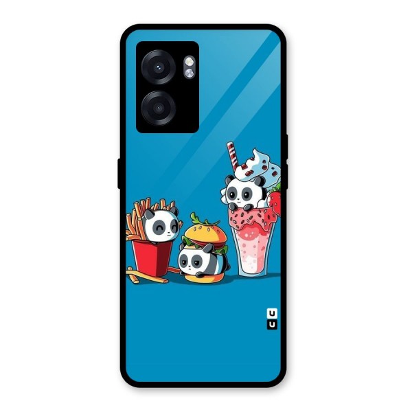 Panda Lazy Glass Back Case for Oppo K10 (5G)