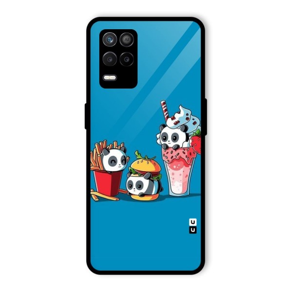 Panda Lazy Glass Back Case for Realme 9 5G