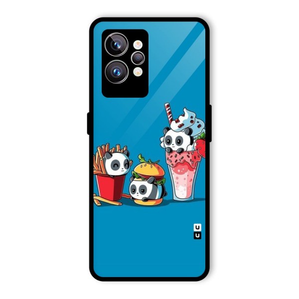 Panda Lazy Glass Back Case for Realme GT2 Pro