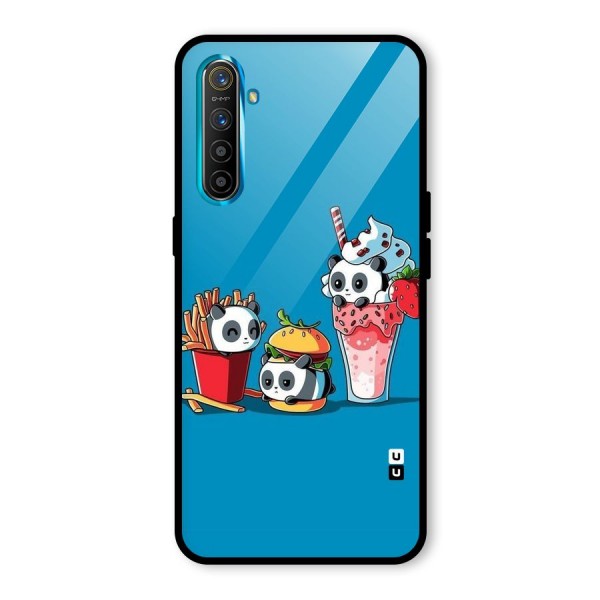 Panda Lazy Glass Back Case for Realme XT