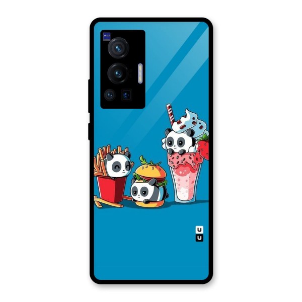 Panda Lazy Glass Back Case for Vivo X70 Pro