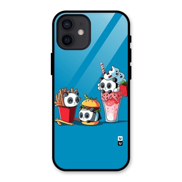 Panda Lazy Glass Back Case for iPhone 12