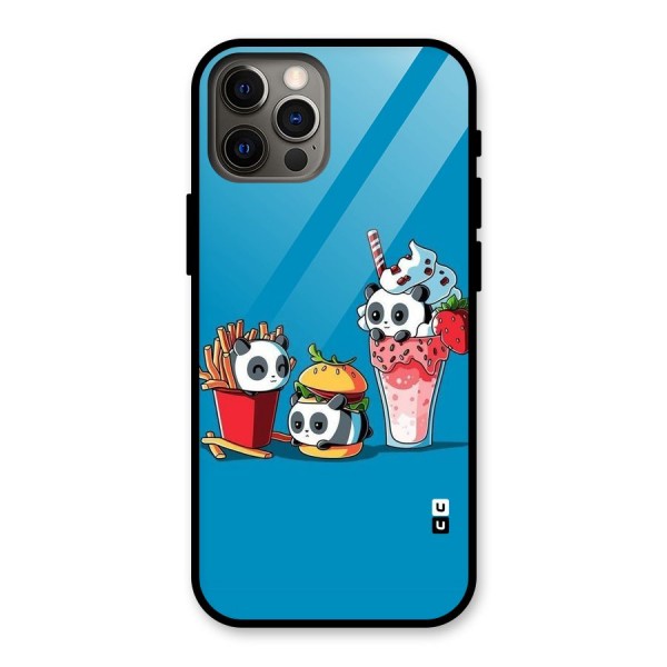 Panda Lazy Glass Back Case for iPhone 12 Pro