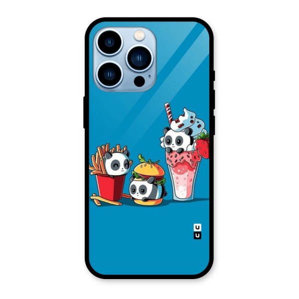 Panda Lazy Glass Back Case for iPhone 13 Pro