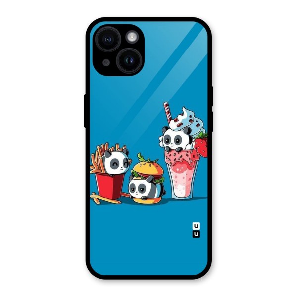 Panda Lazy Glass Back Case for iPhone 14