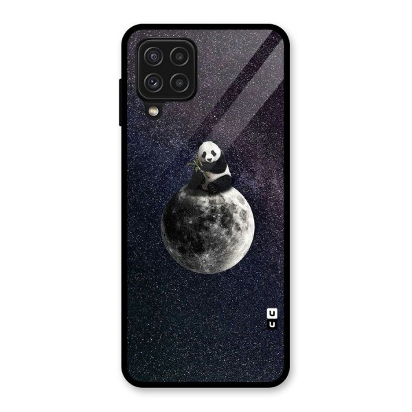 Panda Space Glass Back Case for Galaxy A22 4G