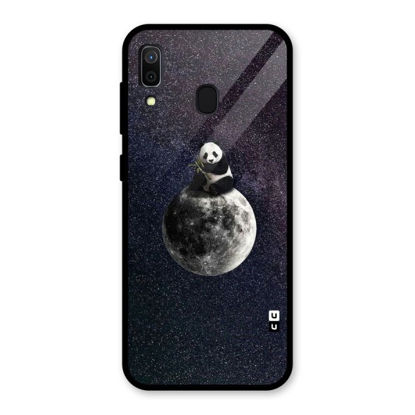 Panda Space Glass Back Case for Galaxy A30