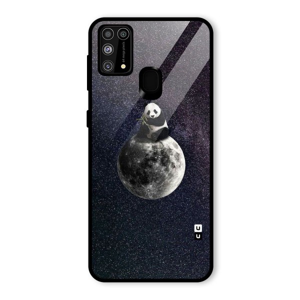 Panda Space Glass Back Case for Galaxy M31