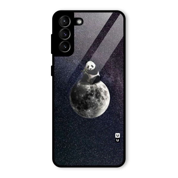 Panda Space Glass Back Case for Galaxy S21 Plus