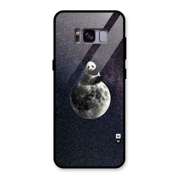 Panda Space Glass Back Case for Galaxy S8