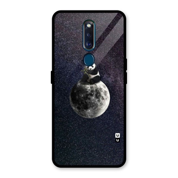 Panda Space Glass Back Case for Oppo F11 Pro