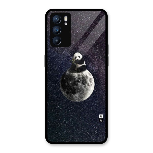 Panda Space Glass Back Case for Oppo Reno6 5G