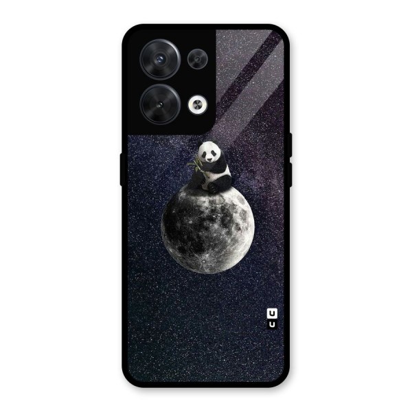 Panda Space Glass Back Case for Oppo Reno8 5G