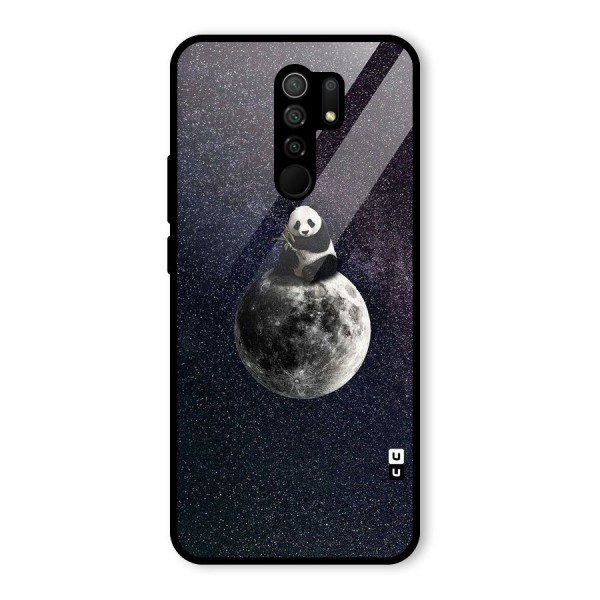 Panda Space Glass Back Case for Redmi 9 Prime