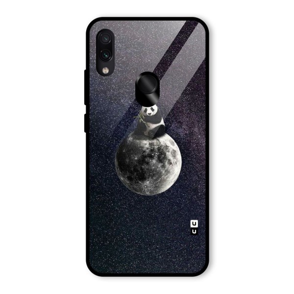 Panda Space Glass Back Case for Redmi Note 7