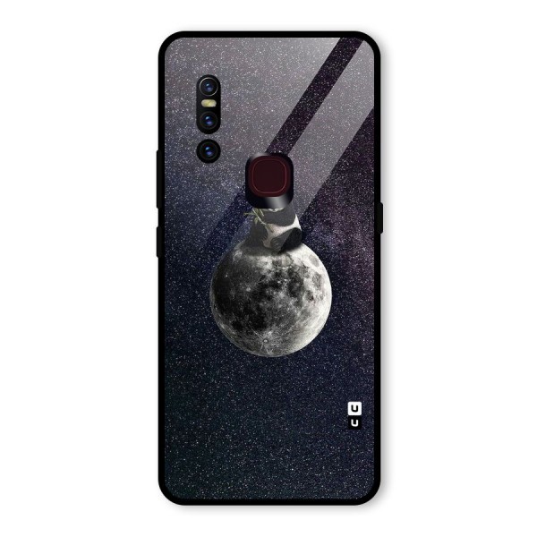 Panda Space Glass Back Case for Vivo V15