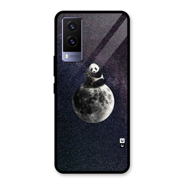 Panda Space Glass Back Case for Vivo V21e 5G