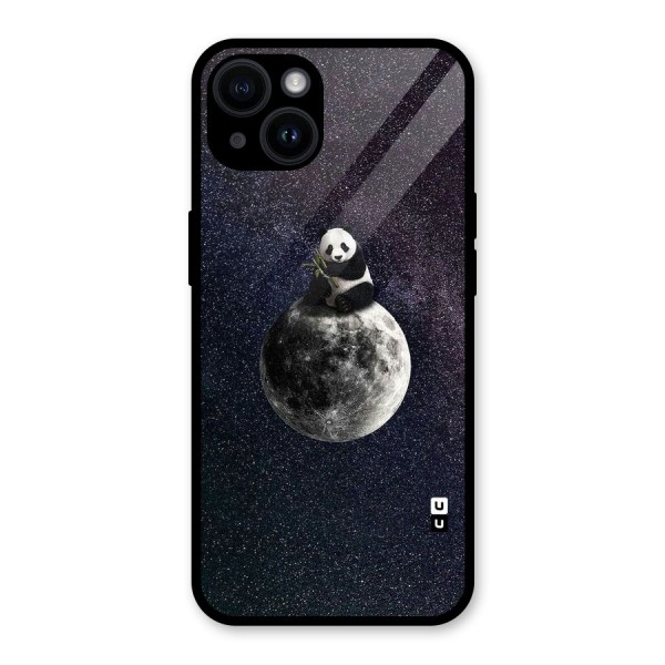 Panda Space Glass Back Case for iPhone 14