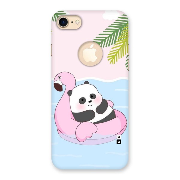 Panda Swim Back Case for iPhone 8 Logo Cut