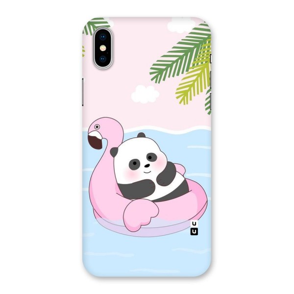 Panda Swim Back Case for iPhone XS