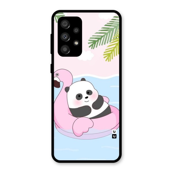 Panda Swim Glass Back Case for Galaxy A32