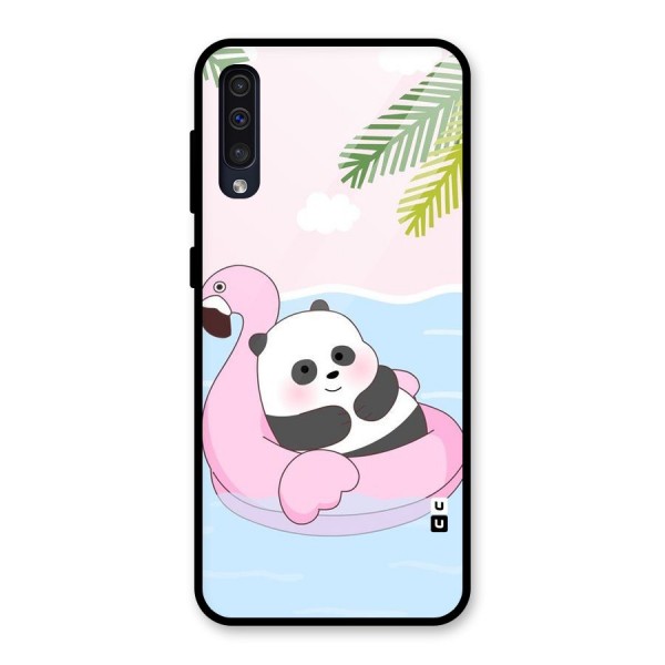 Panda Swim Glass Back Case for Galaxy A50s