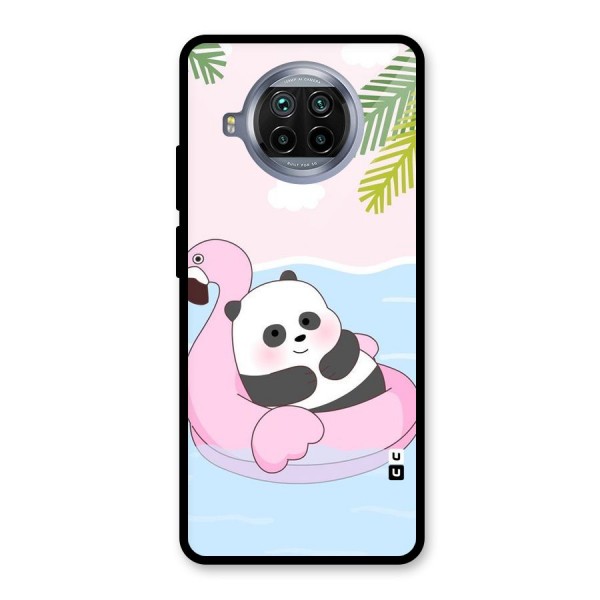 Panda Swim Glass Back Case for Mi 10i