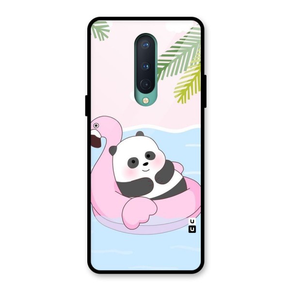 Panda Swim Glass Back Case for OnePlus 8