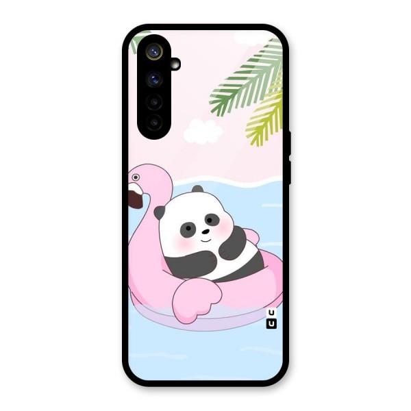 Panda Swim Glass Back Case for Realme 6