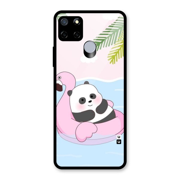 Panda Swim Glass Back Case for Realme C15