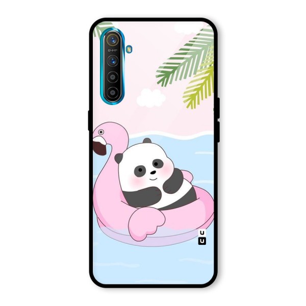 Panda Swim Glass Back Case for Realme XT