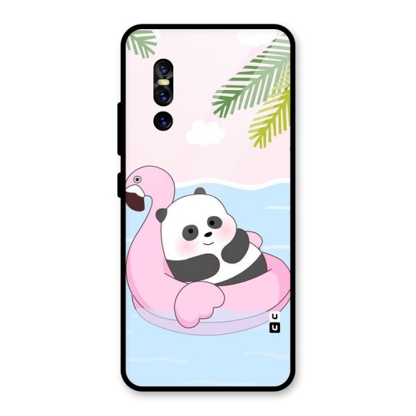 Panda Swim Glass Back Case for Vivo V15 Pro