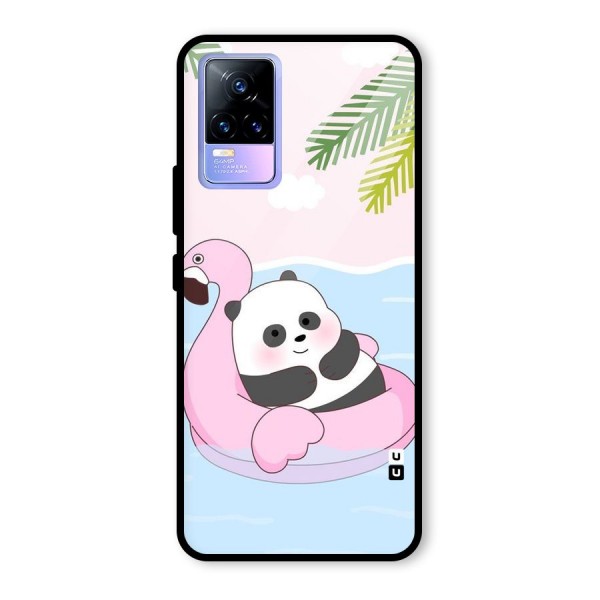 Panda Swim Glass Back Case for Vivo Y73