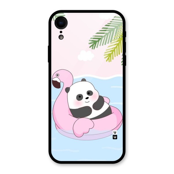 Panda Swim Glass Back Case for XR