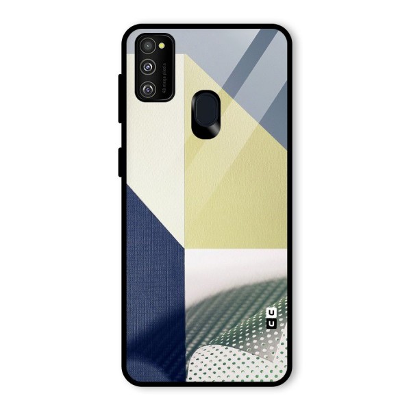 Paper Art Glass Back Case for Galaxy M21