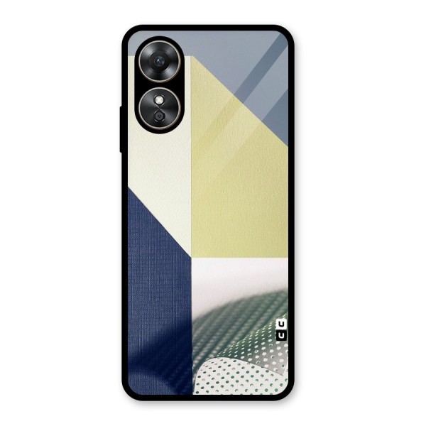 Paper Art Glass Back Case for Oppo A17