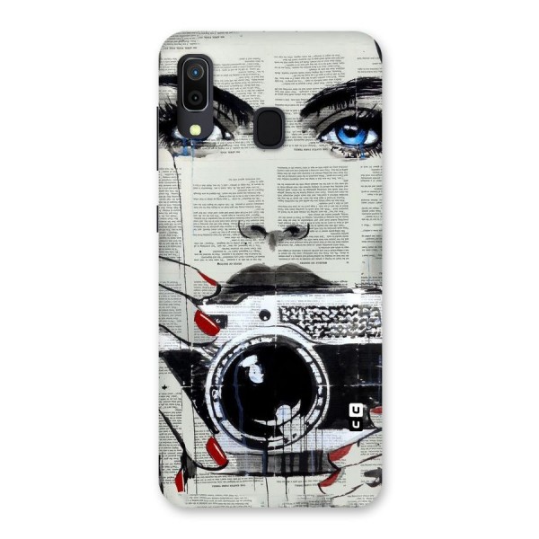 Paper Face Beauty Back Case for Galaxy A20