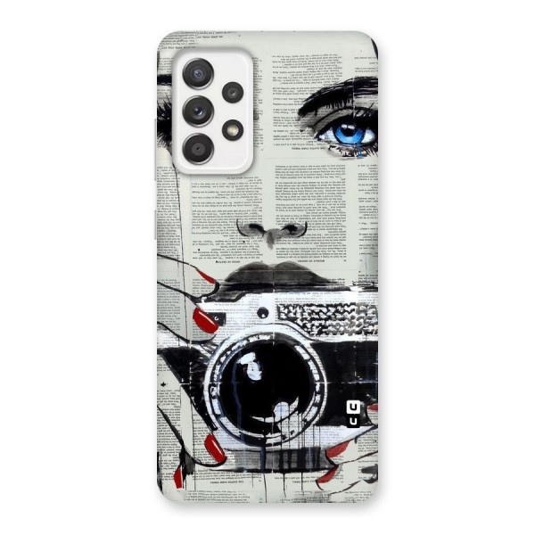 Paper Face Beauty Back Case for Galaxy A52