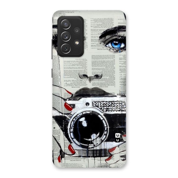 Paper Face Beauty Back Case for Galaxy A72