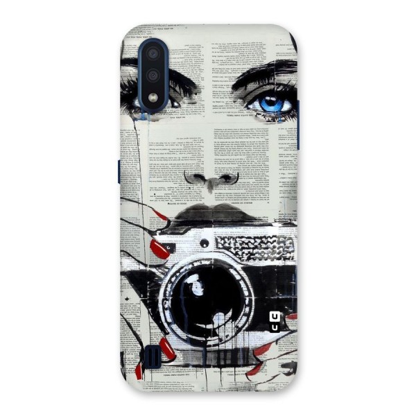 Paper Face Beauty Back Case for Galaxy M01