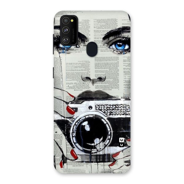 Paper Face Beauty Back Case for Galaxy M21