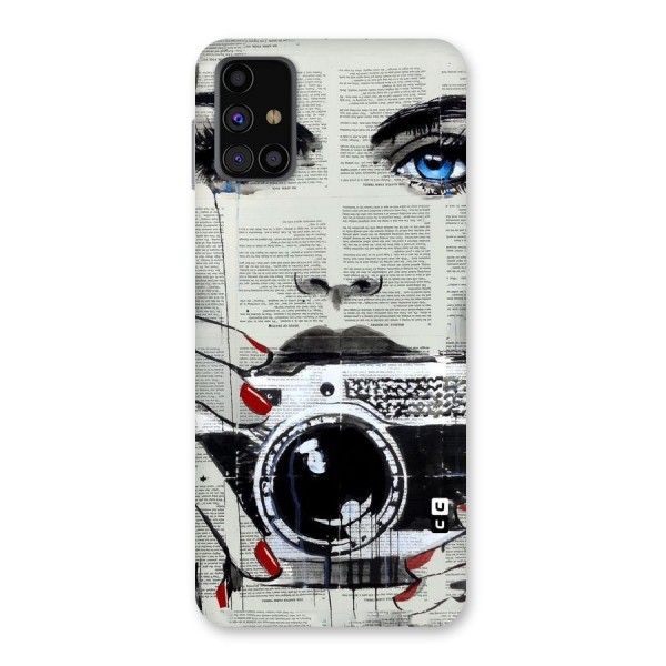 Paper Face Beauty Back Case for Galaxy M31s