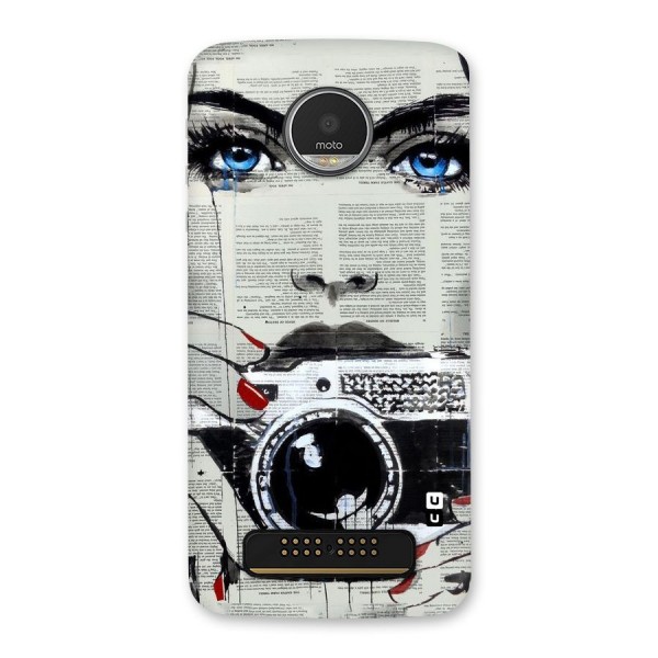 Paper Face Beauty Back Case for Moto Z Play